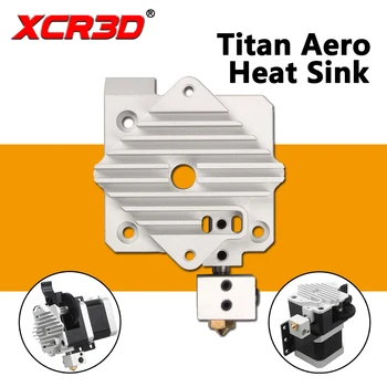 XCR3D Printer Piese de Titan Aero Radiator de Răcire din aluminiu bloc V6 titan Extruder cu Rază Scurtă Hotend 1,75 mm Radiator 1 buc