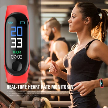 0.96 Inch Noul M3 Inteligent Bracelect Ceasuri Pentru Tinere Femei Sport IP67 Fitness Brățară Tensiunii Arteriale Monitor de Ritm Cardiac