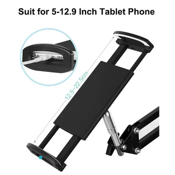 1.4 m Pliere Braț Lung Comprimat Telefon de Suport stativ Pentru Ipad Air Pro 12.9 iPhone 11 Samsung Kindle 5-13 Inch Leneș Pat Tableta Muntele