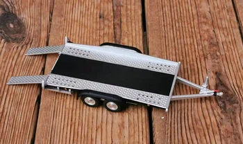 1:43 Aliaj Trailer Trailing model de placă de Scena cu model de masina trailer pentru autoturisme DIY model în Miniatură de viță de vie model de Scenariu jucărie
