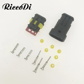 10 seturi Kit 2 pin 2/3/4/5/6 pini Mod Super sigiliu rezistent la apa cablu Electric Conector Plug-in pentru masina