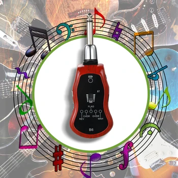 5 în 1 B6 Efect Chitara Portabil Bluetooth cu Efect de Putere Indicator de Stare Chitara Transmițător fără Fir Receptor pentru Chitara