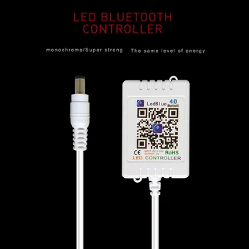 5V-24V Singură Culoare Lumina LED-uri de Muzica Controler Pentru Benzi cu LED-uri de Lumină Variatoare 12V 12 V Luminozitate Bluetooth APP Controler de la Distanță