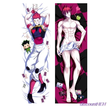 Anime Hunter X Hunter caractere Killua Zoldyck Kurapika Hisoka Kulolo Dakimakura pernă acoperă Îmbrățișându Corp față de pernă
