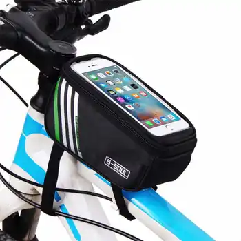 Ecran tactil Saci de Biciclete Ciclism MTB Mountain Cadru de Biciclete Fata Tub Sac de Depozitare pentru 4,8-5,7 inch Telefon Mobil rezistent la apa