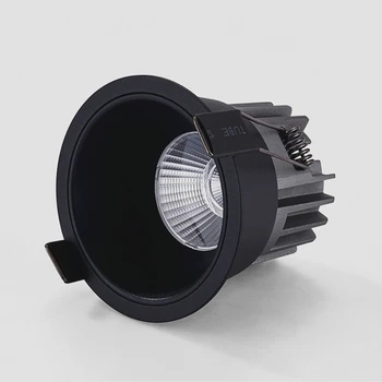 Estompat Încastrat Anti Glare LED COB Spoturi 9W/12W/15W LED Tavan Lumini la fața Locului AC85~265V Fundal Lămpi de Iluminat Interior