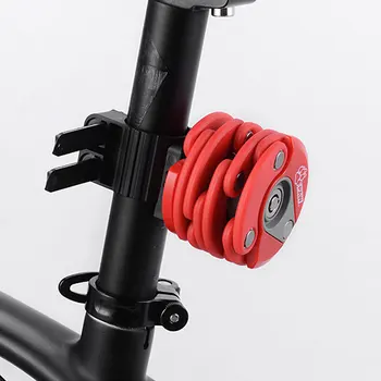 LABA Ciclu Pliabil Rotund Lanț de Blocare W/ Suport de Montare pe Bicicleta de Buzunar la Îndemână Cheia de Blocare MTB Rutier în condiții de Siguranță cu Bicicleta PW0901