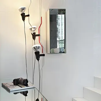 LED-uri de messenger wire personalitate contractat sala de mese camera de zi dormitor lumina