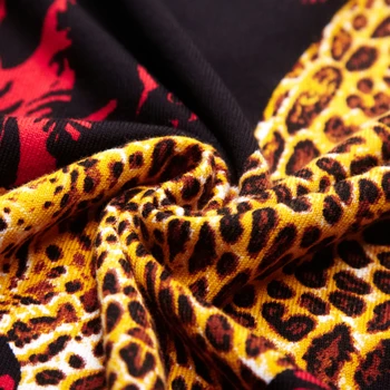 Leopard De Imprimare Pulover 2019 Masculin Trage Pulover Pentru Barbati De Moda Social Club Petrecere Tinuta Trui Heren