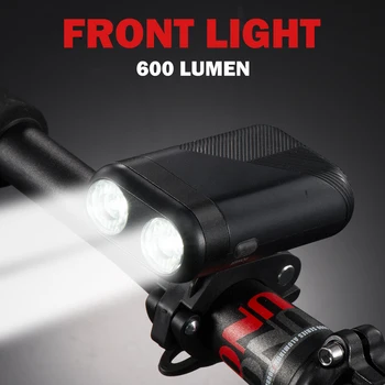 Link 600 Lumen USB Reîncărcabilă Biciclete Lumina Ultra-compact de Siguranță-Baterie de 3000mAh-rezistent la apa - Dedicat pentru TOATE Bicicletele