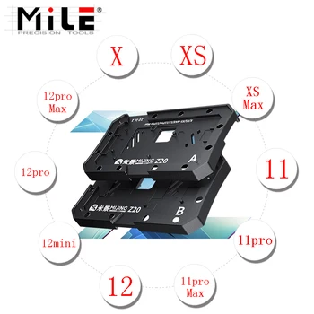 MiJing Z20 10 în 1 Stratul de Mijloc Reballing Platforma Pentru iPhone X/XS/XSMax/11/11 Pro/11 Pro Max/12mini/12/12 Pro/12 Pro Max Reparații