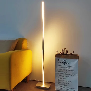 Modern, Podea cu LED-uri de Lumină Nordic Aluminiu de Birou LED-uri Lampa de Podea în Picioare de Lămpi pentru Camera de zi Crom Lumini pentru Podea de Iluminat Interior