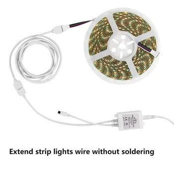Noi 5 Pin 5050 3528 2835 RGBW RGBWW Bandă LED cablu de sex Feminin-un Cablu de 10M 5pin Conector pentru RGB RGBW LED Strip Lumina