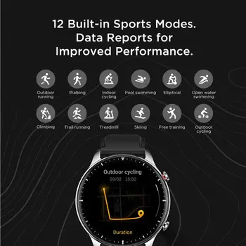 Original Amazfit GTR 2 Smartwatch 326ppi Afișa Muzica 14-a zi de Viață a Bateriei de Monitorizare de Somn Ceas Inteligent Pentru Android, iOS, Telefon