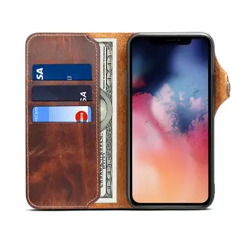 Piele Flip Wallet Id-Ul De Buzunar Caz Stand Pentru Apple Iphone 12 11 X Xr Xs Pro Max Flip Cazuri Pentru Iiphone 7 8 Plus Se 2020