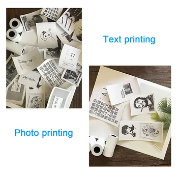 Portabil Mini Imprimanta Termica Foto Pocket Photo Printer Imprimare fără Fir Bluetooth Android IOS Imprimante