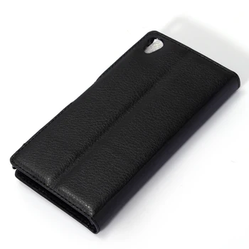 Portofel Capacul Cartelei de Cazuri de Telefon pentru Sony Xperia Z3 D6603 D6633 Coajă de Protecție din Piele de Caz