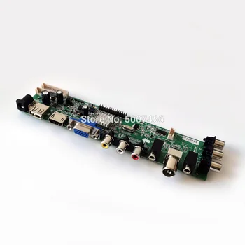 Se potrivesc B156XW02 V. 0/V 1/v. 2 40 pin LVDS upgrade AV VGA USB DVB 1366*768 ecran 3663 TV LCD digital controler de bord Kit DIY