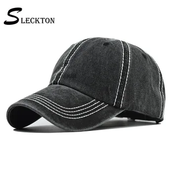 SLECKTON Bumbac Șapcă de Baseball pentru Bărbați și Femei Retro Snapback Hat Modă de Culoare Solidă Pălării de Vară, Soare, Sepci Unisex Gorras