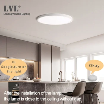 Smart LED Panou Lumina WiFi Aplicația Control Vocal Lucra Cu Google Acasa Alexa Echo Ultrathin Suprafața de Montaj Panou cu LED-uri