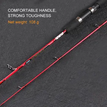 Solid Ridicat de Fibra de Carbon Tijă de Pescuit Pol de Pescuit de Pescuit, Accesorii Pentru Râu, Lac, Mare 120/135/150cm