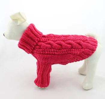 Toamna iarna noi câini pisici pulovere tricotate costum catelus moale cald uza guler înalt catelus hanorace haine 1buc XS-XL