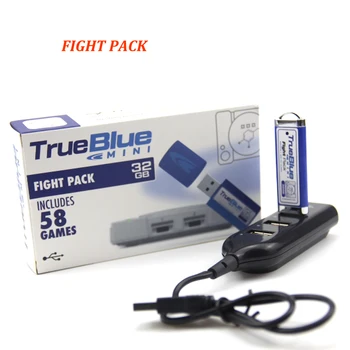2019 True blue mini Lupta Pack 32GB cu 58 jocuri/METH PACHET de 64gb cu 101 jocuri/DROGAT PACHET de 64GB cu 101game pentru consola ps1