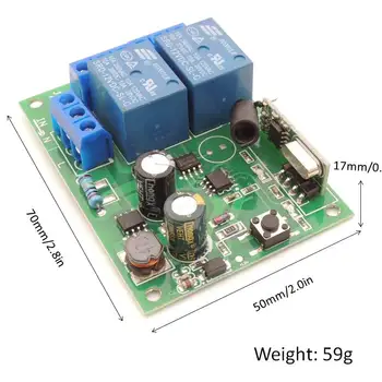 433Mhz Control de la Distanță Comutator pentru Lumina,Usi, Garaj, Telecomanda Universala AC 85V ~ 250V 110V 220V 2CH Releu Receptor și Controler