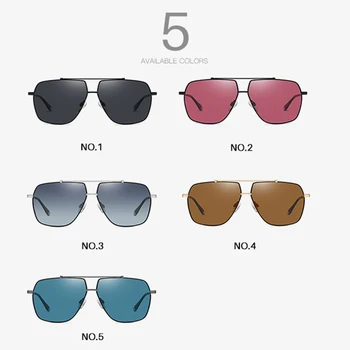 AEVOGUE Barbati Pilot de ochelari de Soare de Designer de Brand Stil de Vară Două Grinzi Unisex Polarizat Ochelari de Soare UV400 AE0902