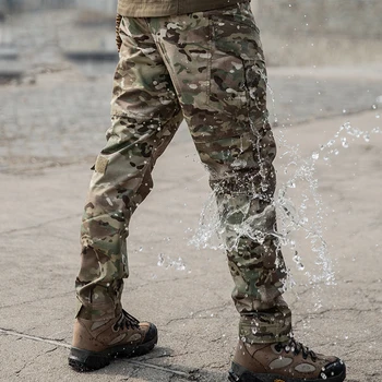 Bărbați În Aer Liber Pantaloni Jogger Camuflaj Impermeabil Respirabil Multi Buzunare Armata Militară Tactică Pantaloni