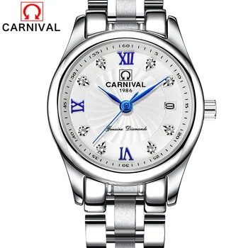 CARNAVAL Femei Brand Ceasuri Doamnelor Moda de Lux Impermeabil Rochie Casual de Cuarț Ceas de mână Ceas de Femeie 2021 Relogio Feminino