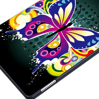 Caz pentru Huawei MediaPad T5 10 10.1/MediaPad T3 8.0/T3 10 9.6 Inch - Protectie Tipărite Fluture Tableta Hard Shell Cover + pen