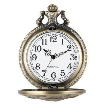 Culoare bronz Cuarț Ceasuri de Buzunar Pandantiv Ceas de Moda pentru Copii Creative Ceasuri Ceas Băieți Fete Cadouri Noi