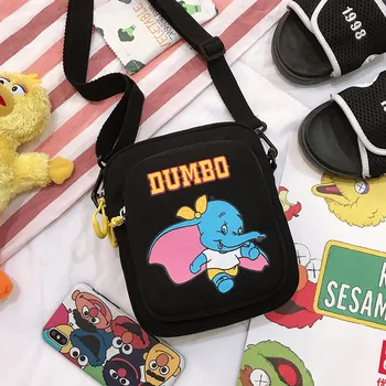 Disney Dumbo panza de desene animate doamna sac de mesager femei genți de mână de moda cadou sac de depozitare geanta de cumparaturi geanta de umar
