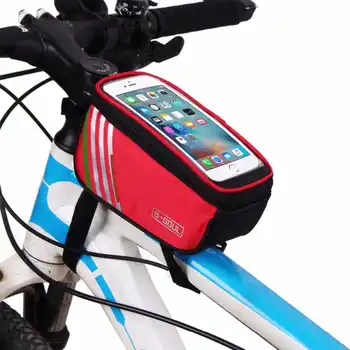 Ecran tactil Saci de Biciclete Ciclism MTB Mountain Cadru de Biciclete Fata Tub Sac de Depozitare pentru 4,8-5,7 inch Telefon Mobil rezistent la apa