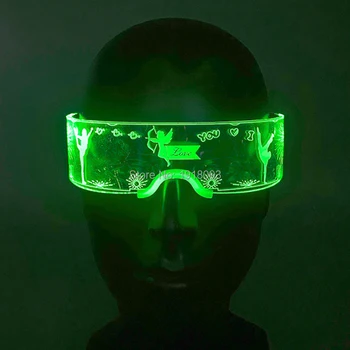 Fierbinte de Neon Colorate Ochelari Luminoase LED Ochelari de Tehnologie Stralucitoare Ochelari Pentru DJ Bar, KTV Crăciun Strălucire Consumabile Partid