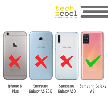FunnyTech®Stea de caz pentru Samsung Galaxy A51 Silicon l partid la Partid Atletico Madrid vers.2