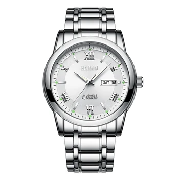 HAIQIN brand de Top Bărbați ceas mecanic ourdoor impermeabil ceas din oțel inoxidabil militare de sport de sex Masculin ceasuri Relogio Masculino