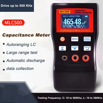MLC-500 de Mare Precizie Auto Variind LC Metru Profesional Capacitate Inductanță Masa de 500 KHz Capacitate Metru