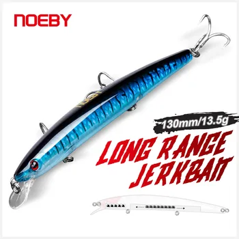 NOEBY Momeli de Pescuit Wobbler 130mm 13.5 g șuturile Jerkbaits Floating Minnow Pescuit NBL9077 pentru Pike de Pescuit Nada