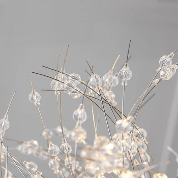 Nordic Fulg de nea Candelabre de Cristal de Lux Elegant Art LED-uri Lumini de Design Acasă Decora Living Sufragerie, Corpuri de iluminat Suspendate