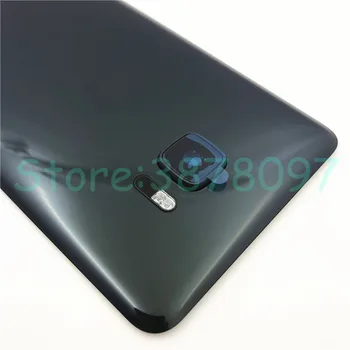 Noul Material de Sticlă din Spate Ușă de Locuințe Pentru HTC U Ultra Spate Baterie carcasă cu aparat Foto + Obiectiv + Adeziv Cu Logo-ul