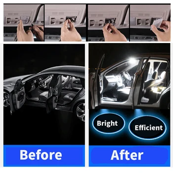 Pentru 2004-2017 BMW X3 E83 Alb accesorii auto Canbus fara Eroare LED-uri de iluminare Interioară lampă de Lectură Kit Harta Dom Licență Lampa
