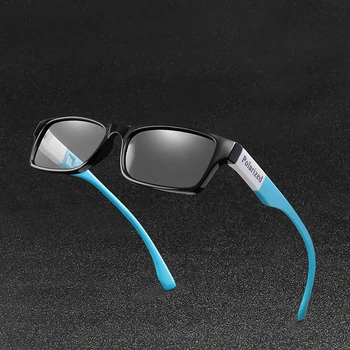 Polarizat Fotocromatică ochelari de Soare Barbati de Conducere Dreptunghi Cameleon Schimba Culoarea de Ochelari de Soare de Conducere Auto de Siguranță Anti-UV Ochelari de soare