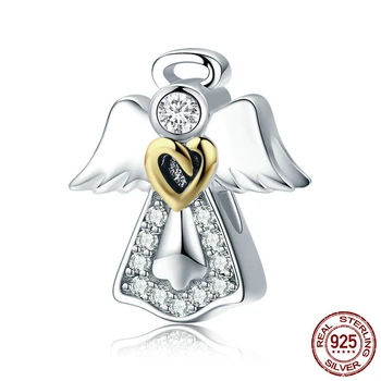 Real de înaltă Calitate de Argint 925 Înger Păzitor Margele se Potrivesc Original de Brand Farmec Brățară DIY Bijuterii Cadou Lucky SCN46123