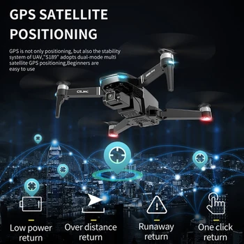 S189 Nou GPS Drona Cu Camera Dublă 4K HD Profesionale 5G WIFI FPV Drone fără Perii Mtor RC Quadcopter Dron PK SG906 Pro2 SG907
