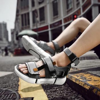 Unisex Creșterea Înălțime High Top Sandale Barbati Sandale Gladiator În Aer Liber Sandale Casual Pantofi Pentru Bărbați Sandales Homme 2020 Diapozitive