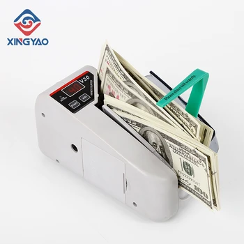 V30 Mini Portabil Contra-proiect de Lege Cu Baterie/Plug la Îndemână Contra bani Masina Pentru Bani și Bancnote de Hârtie Monedă de Numărare
