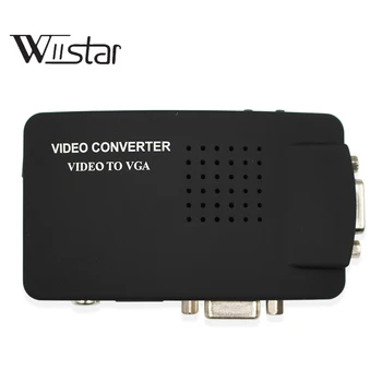 Video Convertor VGA la S-Video, AV-VGA La VGA Out Comutator Mini Cutie pentru PC Laptop, TV LCD Monitor CCTV aparat de Fotografiat DVD Player
