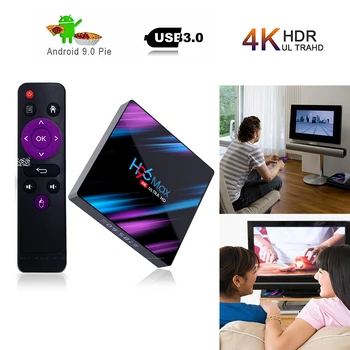 În Stoc 3D RK3318 Smart TV Box Android 9 9.0 4GB, 32GB 64GB 4K pe Youtube Media Player H96MAX TV BOX-Android TV Set Top Box